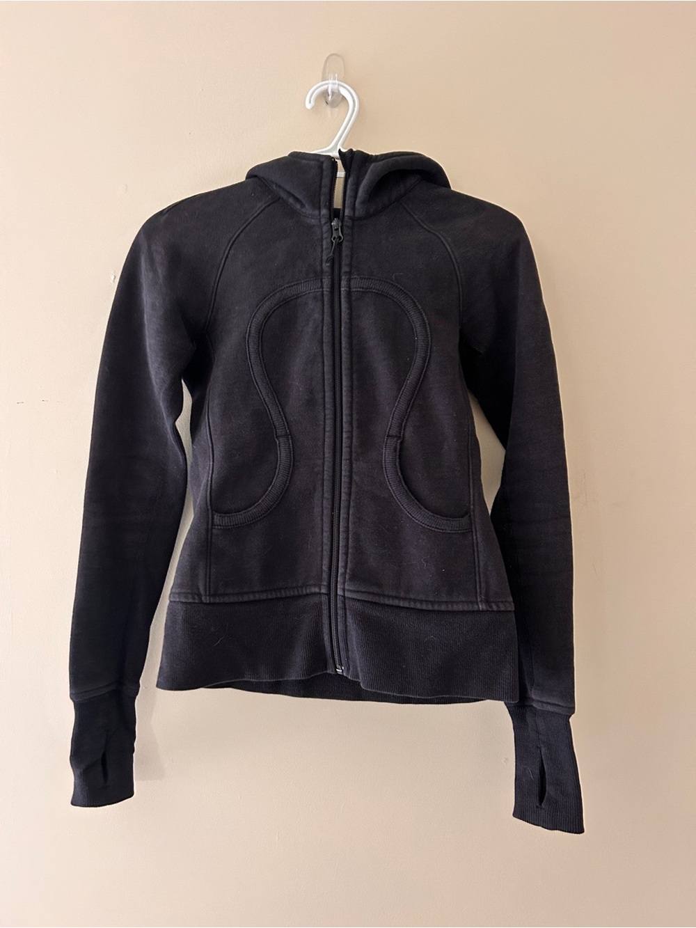 lululemon athletica Black Full-Zip Hooded Jacket